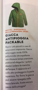 Giacca Antipioggia packable