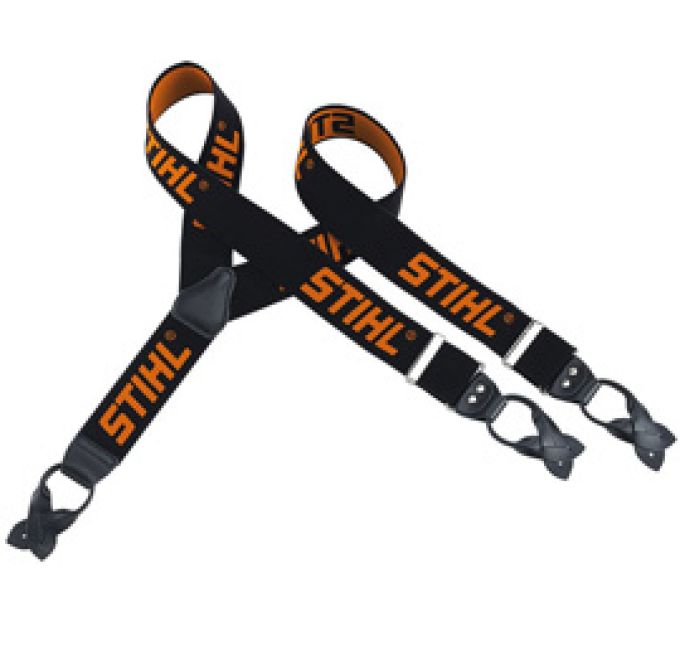 Bretelle nere/arancioni Stihl