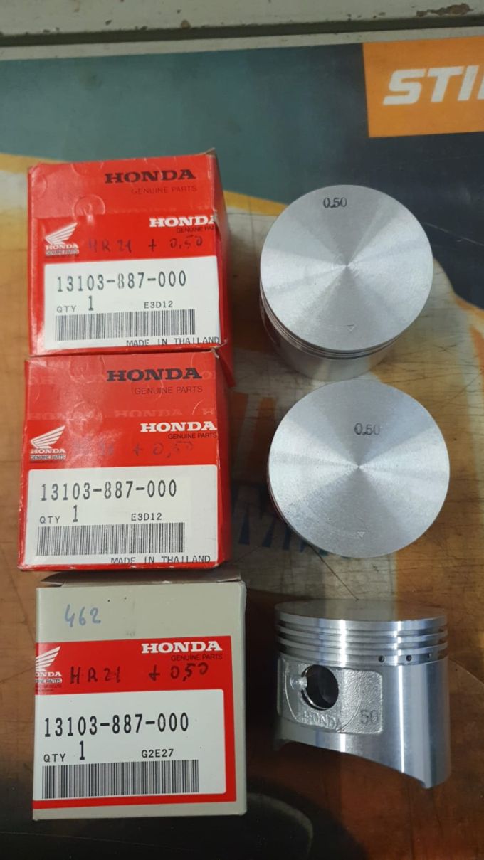 Pistone per rasaerba Honda 21 maggiorato diametro +0.50